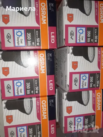 LED луничка 220V GU10 4.5W 36° Osram Value, снимка 3 - Лампи за таван - 47212490