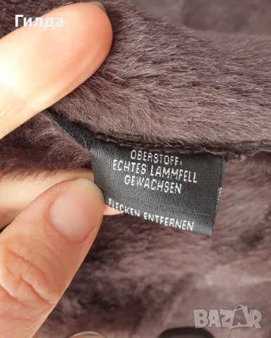 кожух Zaffer естествена кожа с косъм М наличен, снимка 5 - Палта, манта - 48802098