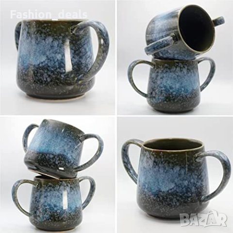 Нов Комплект керамични чаши за кафе чай напитки 400 мл за възрастни, снимка 7 - Други - 41264501