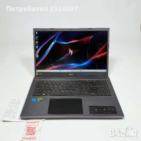 Гаранция Acer Aspire 7/15,6” 144Hz IPS/i5-12450H/RTX 2050/16GB/512GB, снимка 2 - Лаптопи за игри - 50726880