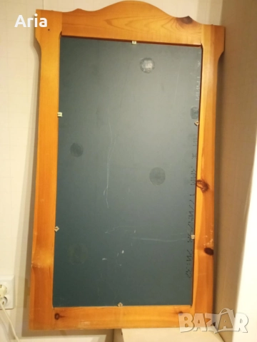 Старо огледало с дървена рамка, снимка 4 - Огледала - 52589708