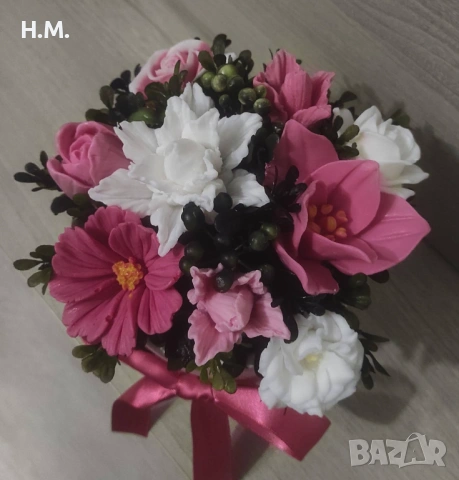 Сапунени букети , снимка 2 - Декорация за дома - 53077303
