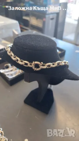 сребърен ланец, снимка 3 - Колиета, медальони, синджири - 49407953