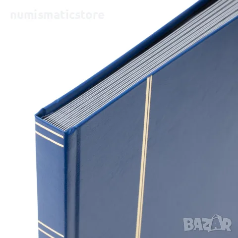 албум за марки Basic 16 черни листа формат А4 - Leuchtturm син!, снимка 2 - Филателия - 56338759