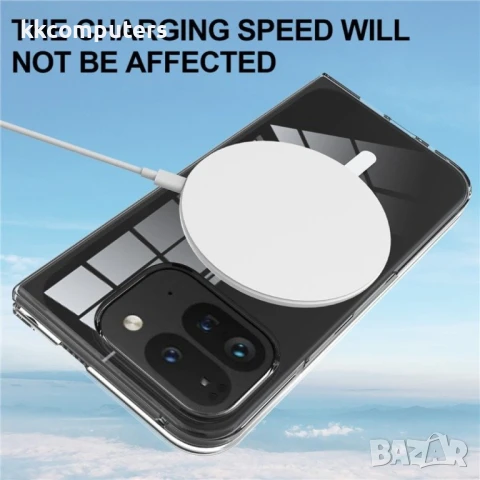 Google Pixel 9 Pro Fold 5G Magnetic Case TPU+Acrylic / MagSafe Удароустойчив Калъф и Протектор, снимка 7 - Калъфи, кейсове - 51122166