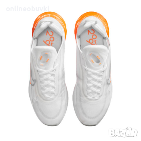 НАМАЛЕНИЕ!!!Мъжки спортни обувки NIKE AIRMAX 2090 Бяло/Оранжево №45.5, снимка 4 - Маратонки - 36210110