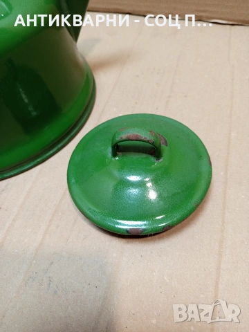 Соц Стар Емайлиран Чайник. НОМЕР 1702., снимка 3 - Антикварни и старинни предмети - 53818768