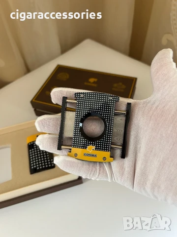 Луксозен подаръчен комплект COHIBA – Запалка и резачка за пури, снимка 5 - Запалки - 50898525