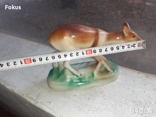 Български порцелан Изида сърна фигура статуетка, снимка 6 - Антикварни и старинни предмети - 53366299