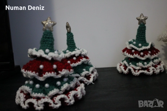 Коледна плетена елха за подарък , снимка 4 - Коледни подаръци - 52584904