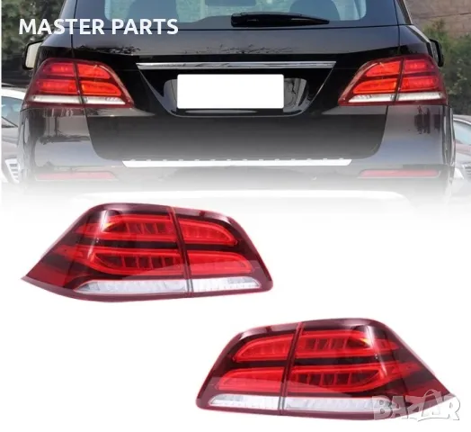 Чисто Нови Тунинг LED Стопове за Mercedes ML W166 (2012-2015) и GLE 166 (2016-2019) - Facelift Визия, снимка 2 - Части - 50410833
