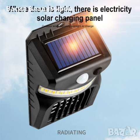 Соларна лампа/прожектор против комари, снимка 2 - Лед осветление - 41248957