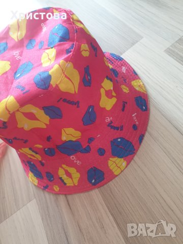 Лятна неонова плажна шапка - 8,00лв., снимка 3 - Шапки - 41478877