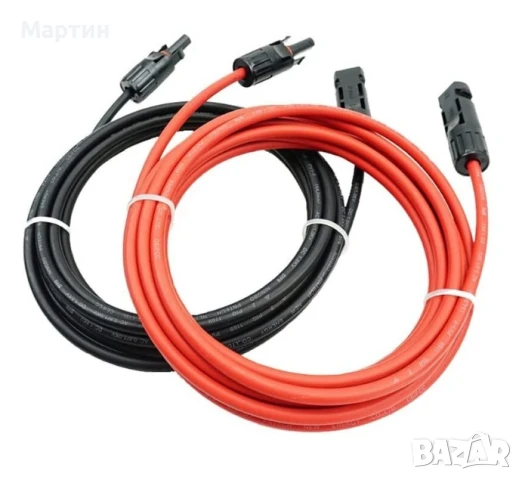Соларен кабел с MC4 конектори 2 х 2м , снимка 1