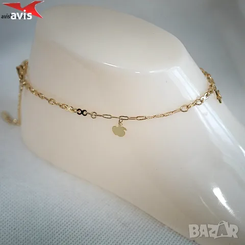 Гривна с 14К златно покритие 234913, снимка 4 - Гривни - 55732531