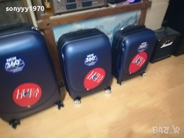 КУФАРИ 4БР НОВИ С ТВЪРДИ СТРАНИЦИ И КОЛЕЛЦА 1108231005, снимка 5 - Куфари - 41822375