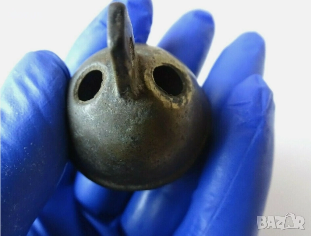 Древна бронзова камбана - звънче, снимка 5 - Антикварни и старинни предмети - 51456550