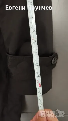 Мъжки Тренчкот шлифер H&M размер М черен цвят , снимка 6 - Якета - 50386845