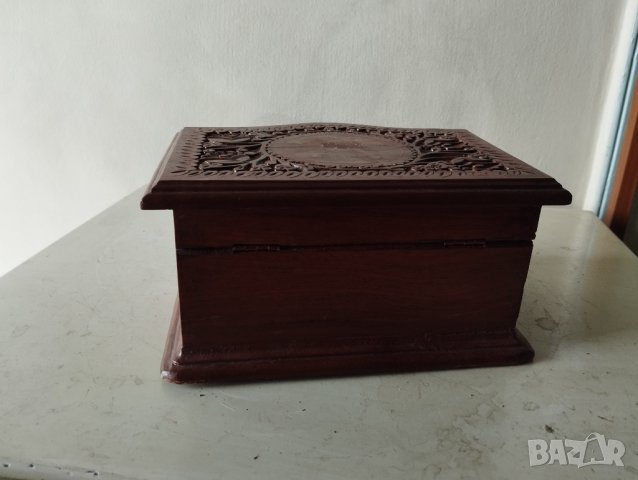 стара дървена кутия за бижута, снимка 8 - Други - 42166473