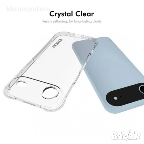 iPhone 17 Air Удароустойчив ENKAY Силиконов Калъф и Протектор, снимка 3 - Калъфи, кейсове - 52010146