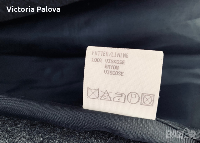 Дълго дизайнерско палто ANNA K вълна 80%, снимка 10 - Палта, манта - 44649815