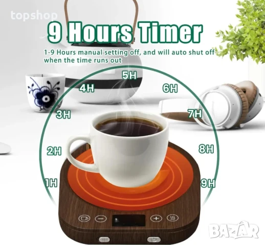 НОВ Нагревател за кафе или напитки / Нагревател за Чаша / От 55°С до 85°С, снимка 7 - Други - 50529502