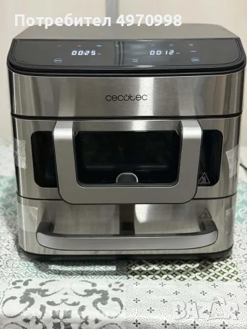 ЧИСТО НОВА Фурна за пица и Еър фрайър 2в1 Cecotec Cecofry FoodCourt 18000 4Pizza (18L / 2700W)