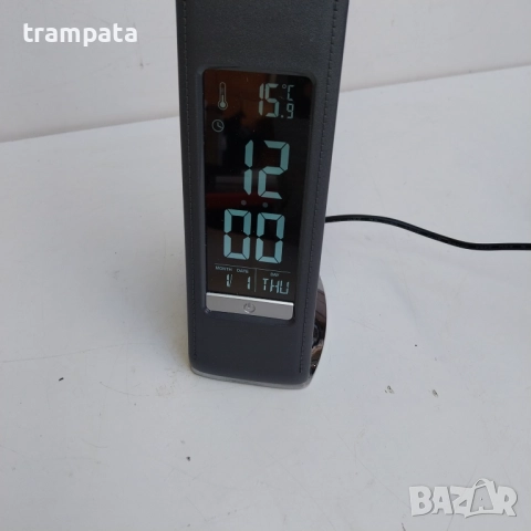 ТОП ОФЕРТА   Бюро Лед лампа ,часовник.календар ,аларма,термометар, , снимка 2 - Лед осветление - 52298884