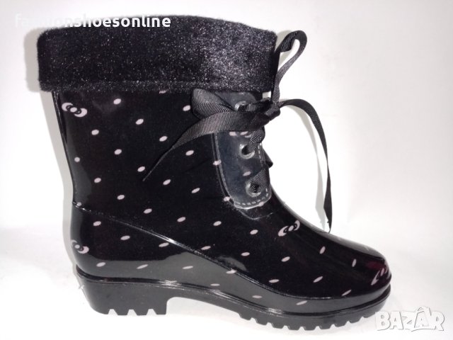 Дамски силиконово боти с топла вта, непромукаеми. , снимка 4 - Дамски боти - 40278926