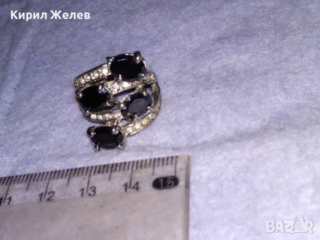 ПОСРЕБРЕН СКЪПОЦЕНЕН с ИСКРЯЩИ ЮВЕЛИРНО ФАСЕТИРАНИ ЦИРКОНИ и МАРКАЗИТИ АЖУРЕН АРТ ПРЪСТЕН 38649, снимка 14 - Пръстени - 41682676
