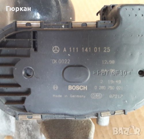 За Mercedes  C-class W ( 202 ) Оригинал  Bosch Дроселева Клапа , снимка 2 - Части - 41435468