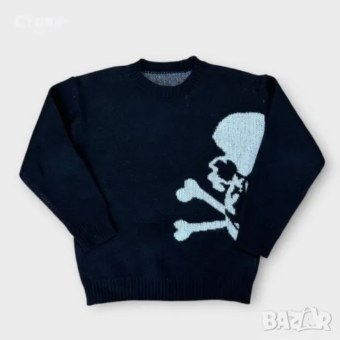 Y2K Skull Graphic Sweater