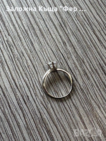 Нов годежен пръстен бяло злато , снимка 5 - Пръстени - 53690765