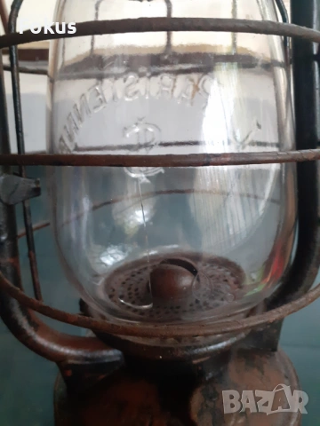 Уникален стар голям френски газов фенер лампа, снимка 5 - Антикварни и старинни предмети - 53291598