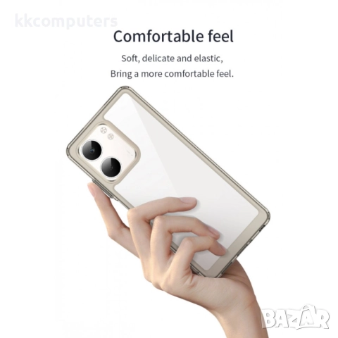 Oppo A5x 5G / 4G Силиконов Калъф TPU+Acrylic и Протектор, снимка 10 - Калъфи, кейсове - 52057010