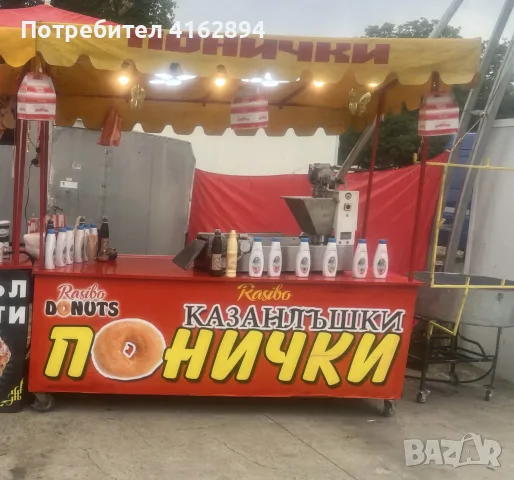 Поничка машина с щанд, снимка 2 - Друго търговско оборудване - 56374845