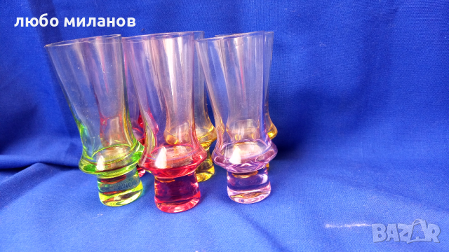 Разноцветни шотчета 6 бр, снимка 7 - Чаши - 44825791