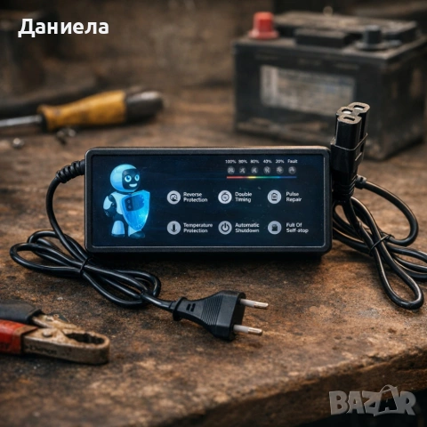 Интелигентно зарядно устройство за електрически скутери - мощно и ефективно, снимка 4 - Аксесоари и консумативи - 53782296