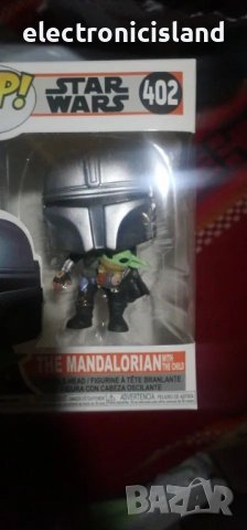 Нова POP! Star Wars Mandalorian with the child Grogu, ръчно изработена екшън фигурка, снимка 5 - Фигурки - 44313795