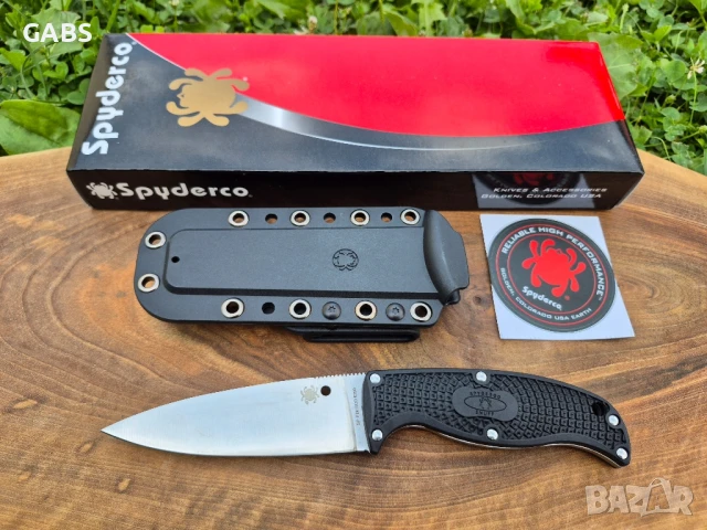 Тактически нож Spyderco Enuff FB31,фиксирана фултанг острие,два цвята, снимка 4 - Ножове - 51053484