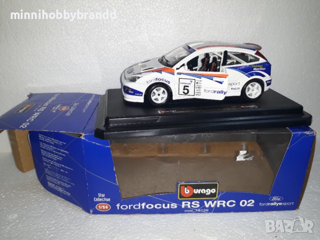 FORD  FOCUS RS WRC 02.BURAGO 1.24 . FORD RALLYE SPORT.STAR COLLECTION.!