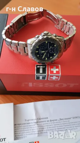 Мъжки TISSOT Chronograph. Документация и кутия. Отличен екземпляр., снимка 15 - Мъжки - 48054079