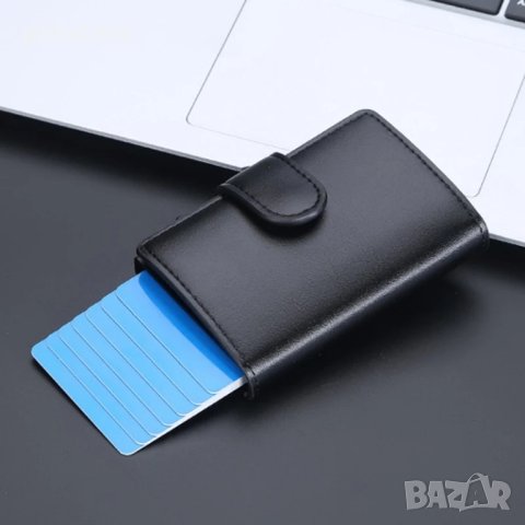 Кожен портфейл с RFID защита, снимка 5 - Портфейли, портмонета - 42183816