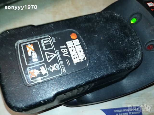 BLACK DECKER-CHARGER & BATTERY PACK 0907230826, снимка 5 - Винтоверти - 41492838