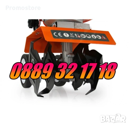 Бензинова мотофреза 74 куб, бензинов мотокултиватор, снимка 2 - Градинска техника - 53702380