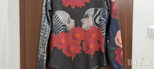 DESIGUAL Дамска блуза с дълъг ръкав-размер S/M, снимка 6 - Блузи с дълъг ръкав и пуловери - 42261057