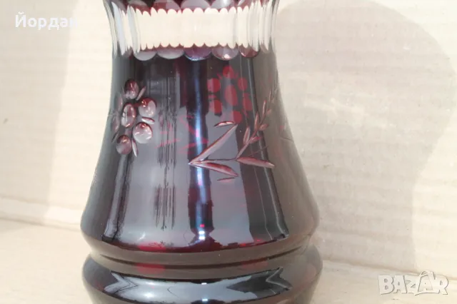 Кристална ваза ''бохемия'', снимка 6 - Вази - 49651669