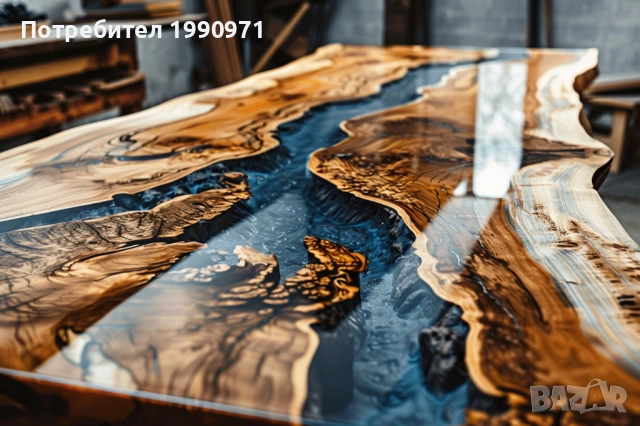 Маси от уникална дървесина и смола по поръчка, снимка 12 - Маси - 53729224