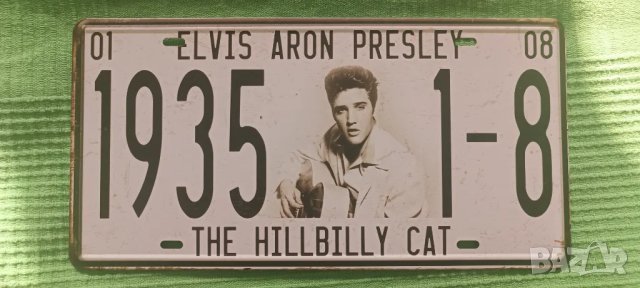 Elvis Aron Presley USA Licence Plate-метална табела, снимка 5 - Китари - 47329793