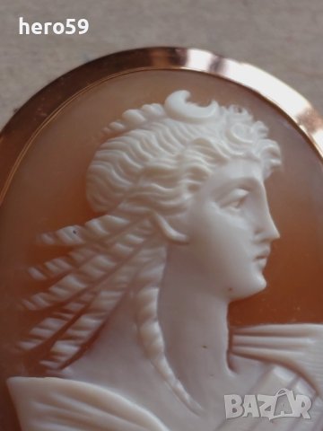 Златна камея,злато 9 карата, снимка 5 - Колиета, медальони, синджири - 42523871